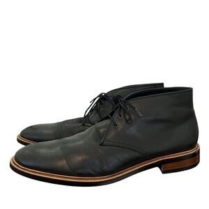 Gordon Rush Mens Eddson Leather Lace Up Chukka Boots Size 10 Black Formal Church